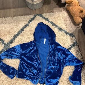Fabletics zip crop hoodie